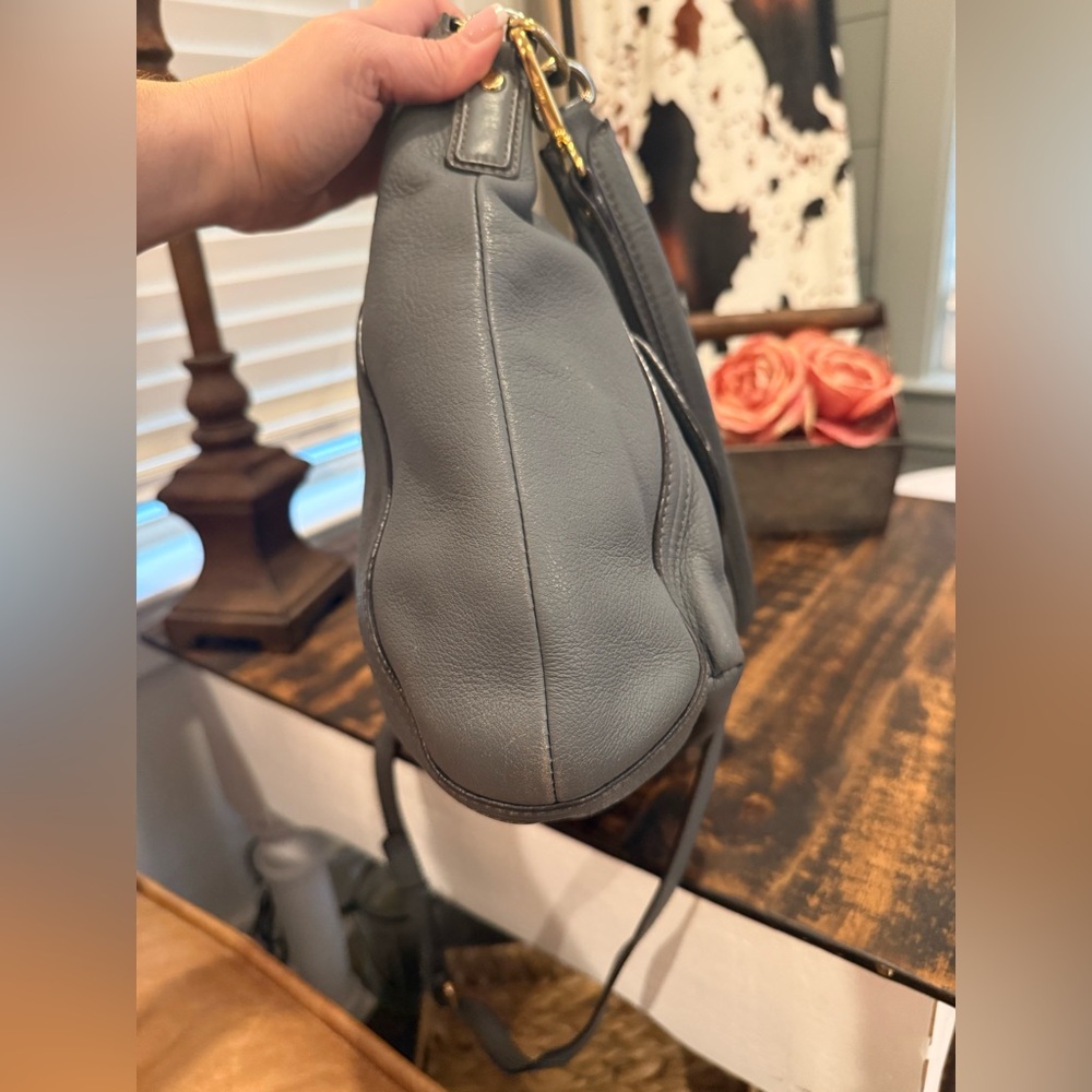 MCM Gray Leather 2-Way - Picture 8 of 14